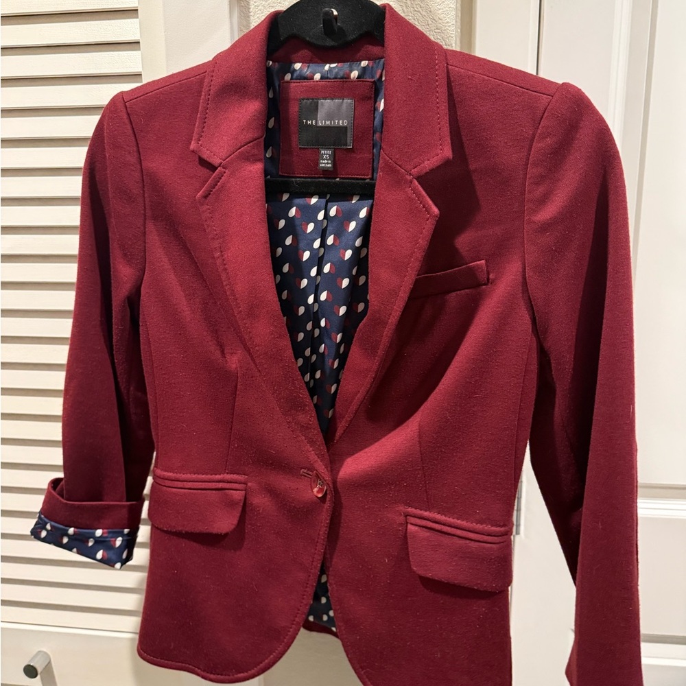 The Limited Women's Burgundy Blazer